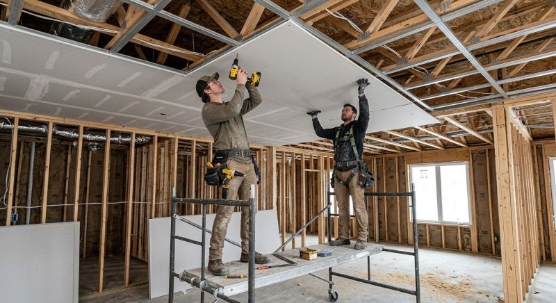 Ceiling Drywall Installation in Overland Park, KS